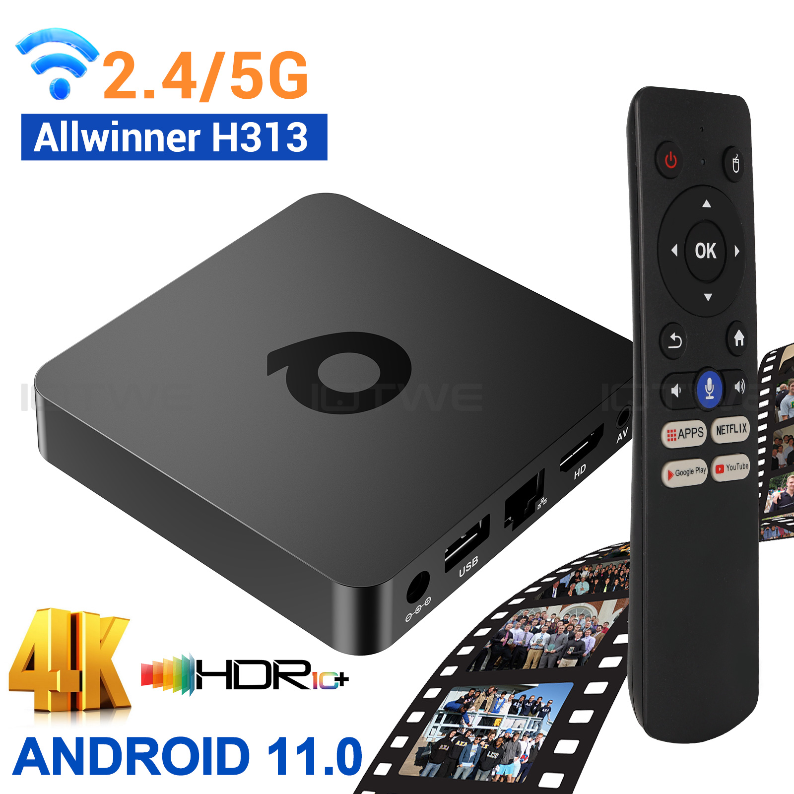 IOTWE T95Q 8K Support Android1 - Radxa Rock 5B 16Gb avis et prix