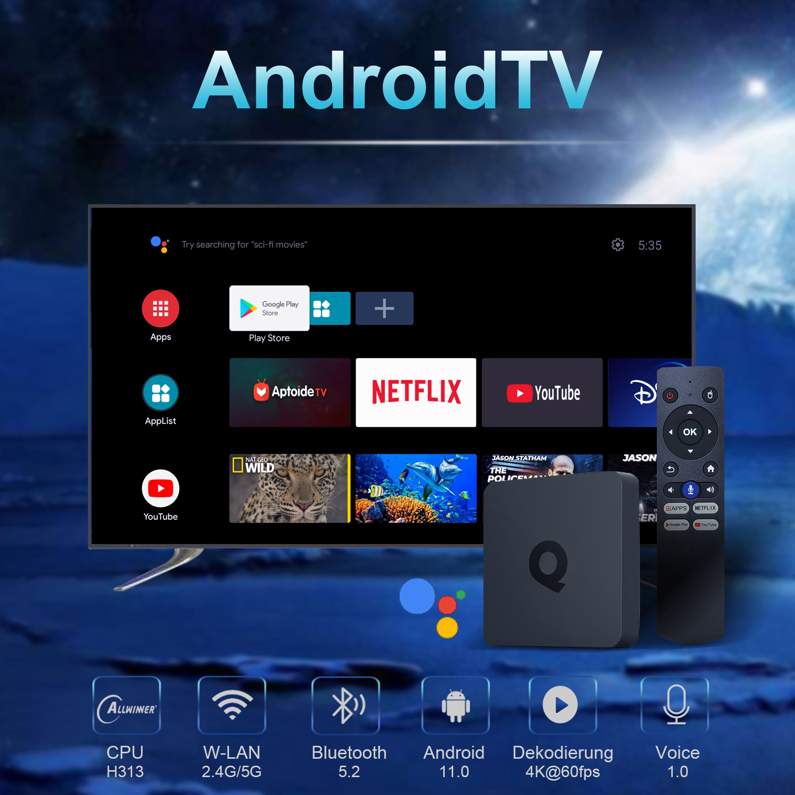 IOTWE T95Q 8K Support Android1 - Radxa Rock 5B 16Gb avis et prix